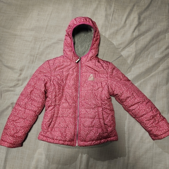 GERRY reversible winter jacket girls size S 7/8 - Picture 1 of 9
